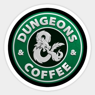 Dungeons And Coffee Sticker